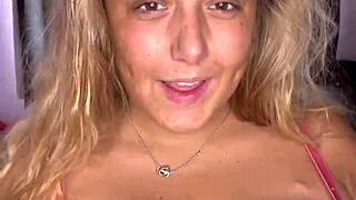 listen up stroke that cock hard and explode all over for this chubby blonde