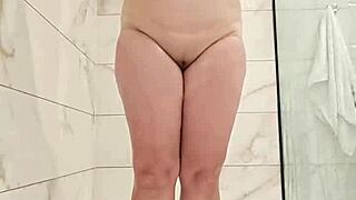 oh god jurels shower with me... spread my fat shaved pussy wide