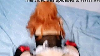 house maid teases with playful house antics