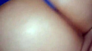 big ass latina bride gives sloppy blowjob then doggy