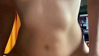 stepbrother fingers stepsister's tight pussy and creampies her repeatedly