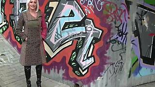 blonde milf slut picked up on street and fucked hard at home