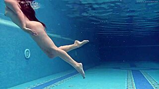 Naked Hungarian Sazan Cheharda Teases in Swimming Pool