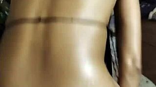 husband couldn't hold back made hairy wife sit on cock