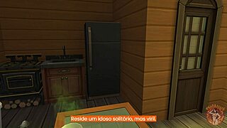 Old Man Hunts Married Woman in Steamy Visual Novel RPG Episode 1!