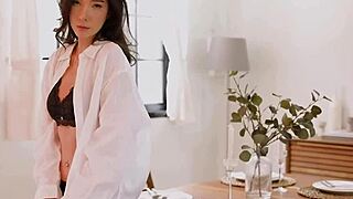 Girlfriend bends over for intense doggystyle pounding solo