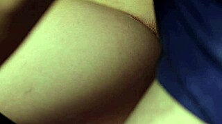 milf bends over in fishnets for closeup doggy pussy pounding and cumshot on ass