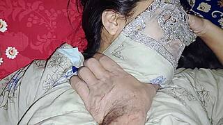 hey stepbro your horny stepsis shares bed and moans while riding your cock rough