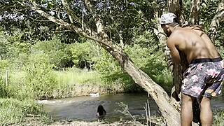 exotic blonde bombshell albina fucks stranger raw outdoors no condom creampie