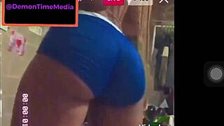 Ebony Twerking Ass Demon Shakes Big Booty on Webcam for 18+ Black Teen Thrill!