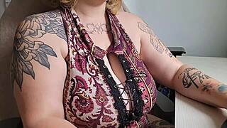 office friend, you love staring at my huge saggy tits dont you?