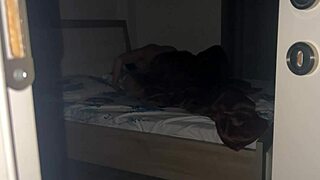 Real couple kisses passionately during homemade missionary sex at home with mature milf pussy fucking