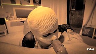 she gags hard deepthroating that monster cock closeup before swallowing huge cum load in pov