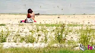 Fucking luna black x hard on voyeur beach