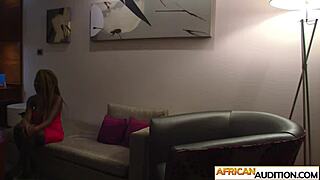 damn african teen sucks and rides that white cock after fake casting 😍 ebony ecstasy
