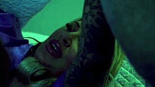 Shhh! Stepdad's next door while petite milf Lolly Dames blows load