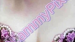 lammy pixels shakes small perky tits desperate for hard fondling