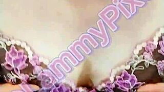 lammy pixels shakes small perky tits desperate for hard fondling