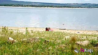 Fucking luna black x hard on voyeur beach