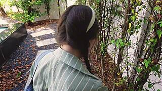 Hey boss, this sexy gardener's wet pussy needs your hard pounding outdoors! 🌿💦