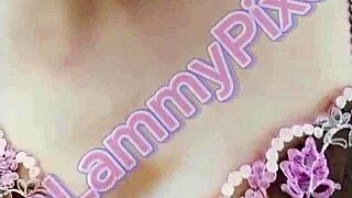 lammy pixels shakes small perky tits desperate for hard fondling