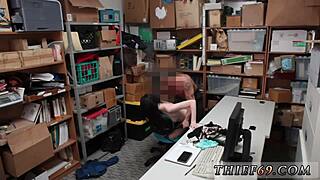 y.o. suspect caught shoplifting gets fucked by officer