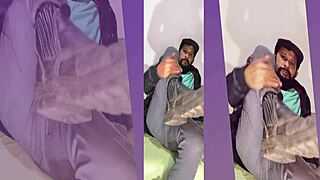 Solo amateur teases ass in boots and socks update August 13 2024