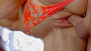 skinny babe squirts wildly from rough creampie overload and huge cumshot in tight pussy