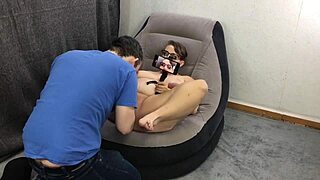 Peek at submissive kitten's close-up interview and toy play trailer