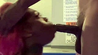 poolside deepthroat with sloppy gagging and ball licking on that thick ebony cock 💦🍆🌊