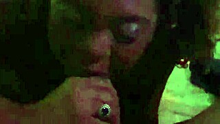 kimberly slobbers deep on mancini monster cock