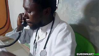 Husband's Wife Gets Creampied During First Gyno Exam Closeup