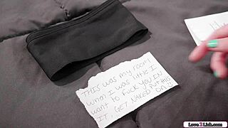 brunette licks fingering stepbro gf to orgasm