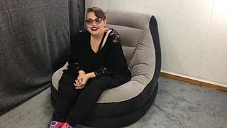 Peek at submissive kitten's close-up interview and toy play trailer