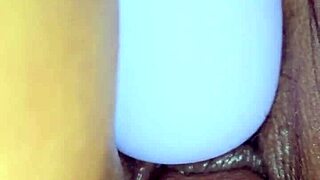 Sexy Latina Wife's Tight Pussy Dripping in Close-Up Creampie