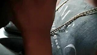 hey wanna see this tiny ebony slut suck and get facialed