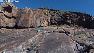 dig sasha bikeyeva's perfect nude body and hot ass on atlantic coast