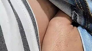 first date limits him to fingering my shaved pussy jeans pov