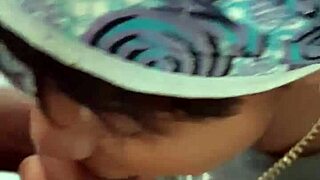 hey wanna see this tiny ebony slut suck and get facialed