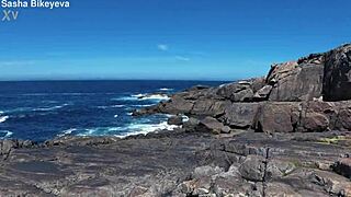 dig sasha bikeyeva's perfect nude body and hot ass on atlantic coast