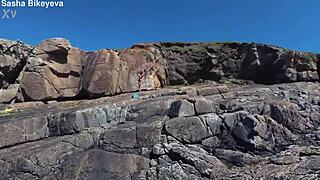 dig sasha bikeyeva's perfect nude body and hot ass on atlantic coast