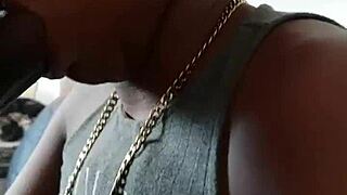 hey wanna see this tiny ebony slut suck and get facialed