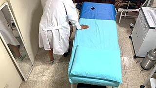 married argentine nurse lingers late in office spy cam