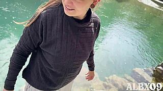 muscular argentinian babe fucked outdoors by daddy cum on face