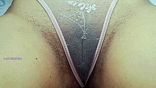 Beautiful Latina Teases Stepbrother into Messy Finish