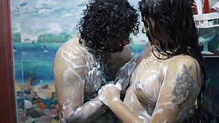 can you handle horny desi bhabhi's curvy fat ass licked by monster cock in steamy shower?