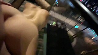 omg pregnant milf rides monster cock on balcony doggystyle while watched then risky hallway fuck!