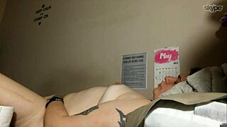 skyping dirty with chubby brunette mommy whore now