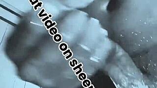 sneak peek at this horny mature bodybuilder's fast hardcore masturbation saga in black and white closeups