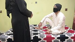 indian neighbor girl feeds biryani then grips dick in tight pussy for hot sex